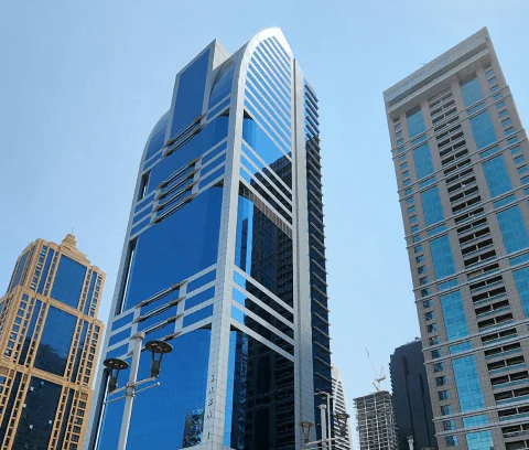 Saba 1 building exterior in Dubai